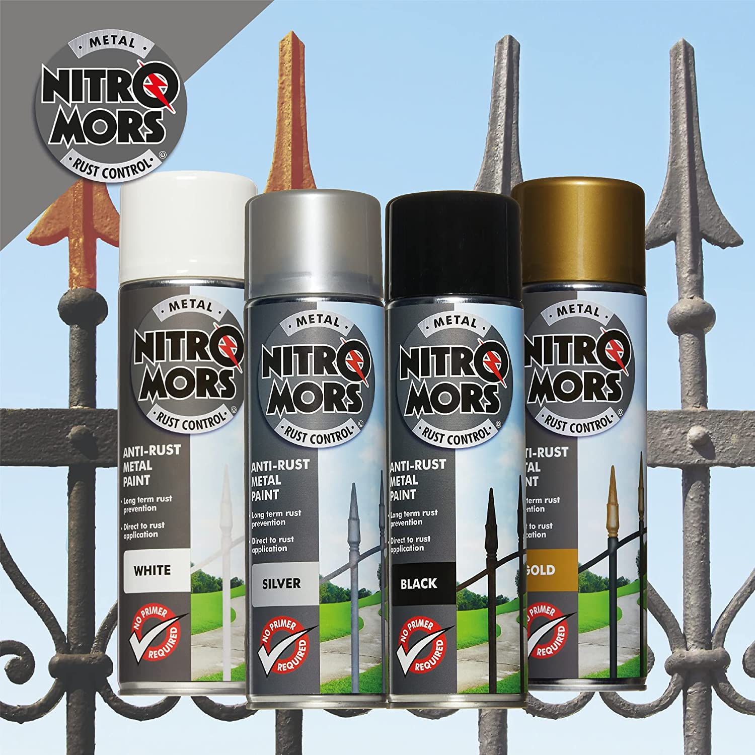 Nitromors Smooth Metal Paint - Gold  multi-colors