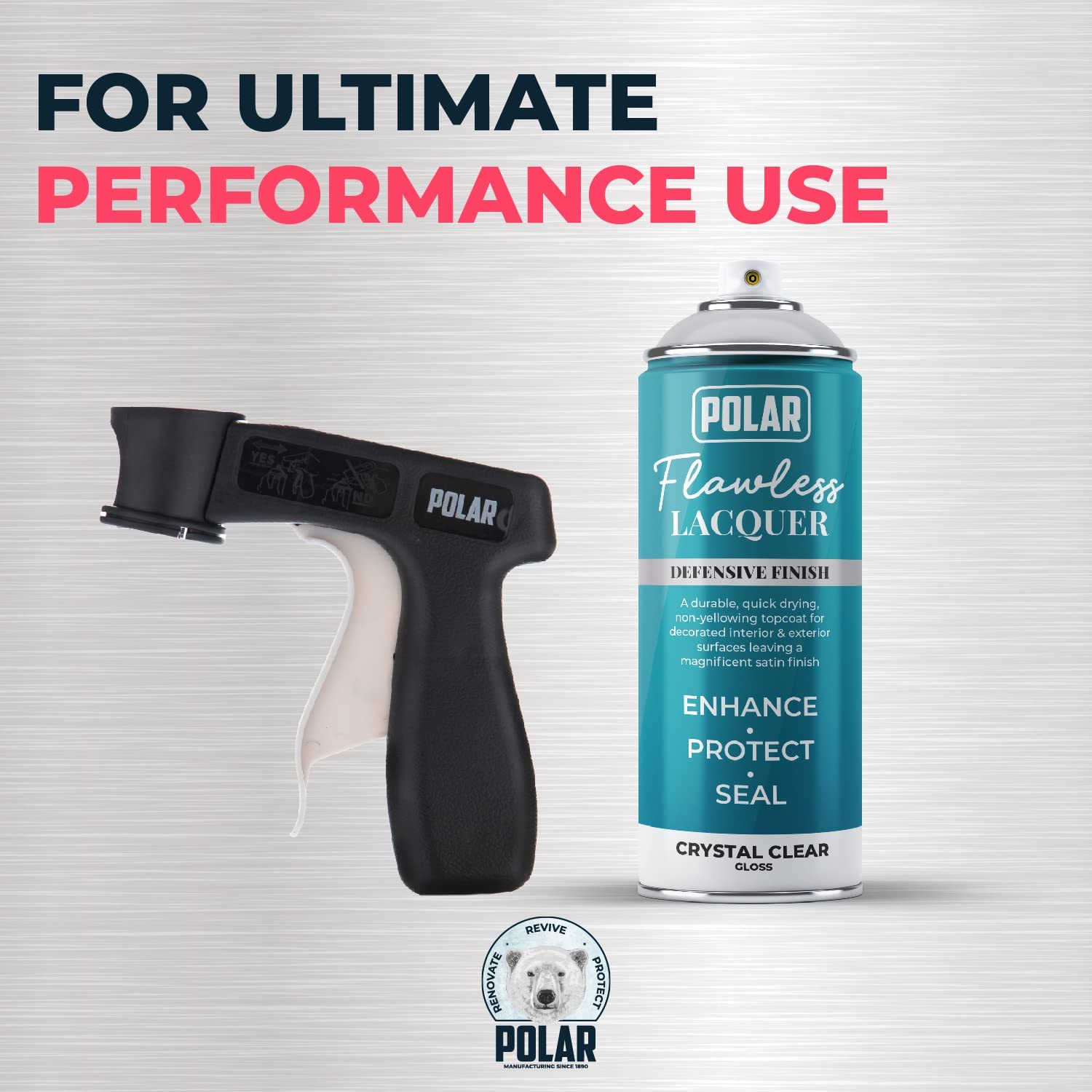 Polar Direct to Rust Satin Black Metal Spray Paint - 2 x 400ml (also available in alternative colours)accessory
