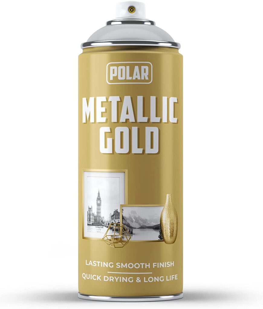 Polar Metallic Gold Spray Paint - 400ml - Multi-Purpose Use main image