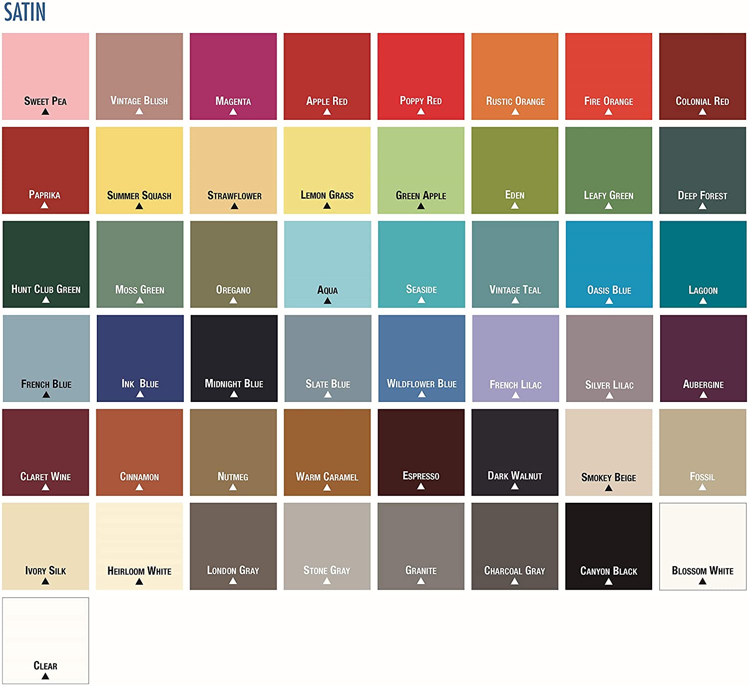Rust-Oleum Painter's Touch shades