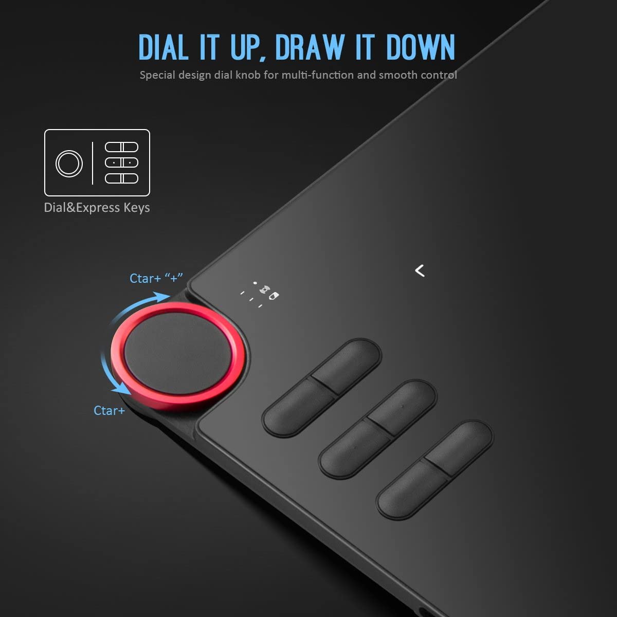 Wireless Drawing Tablet, XP-PEN Deco 03 button