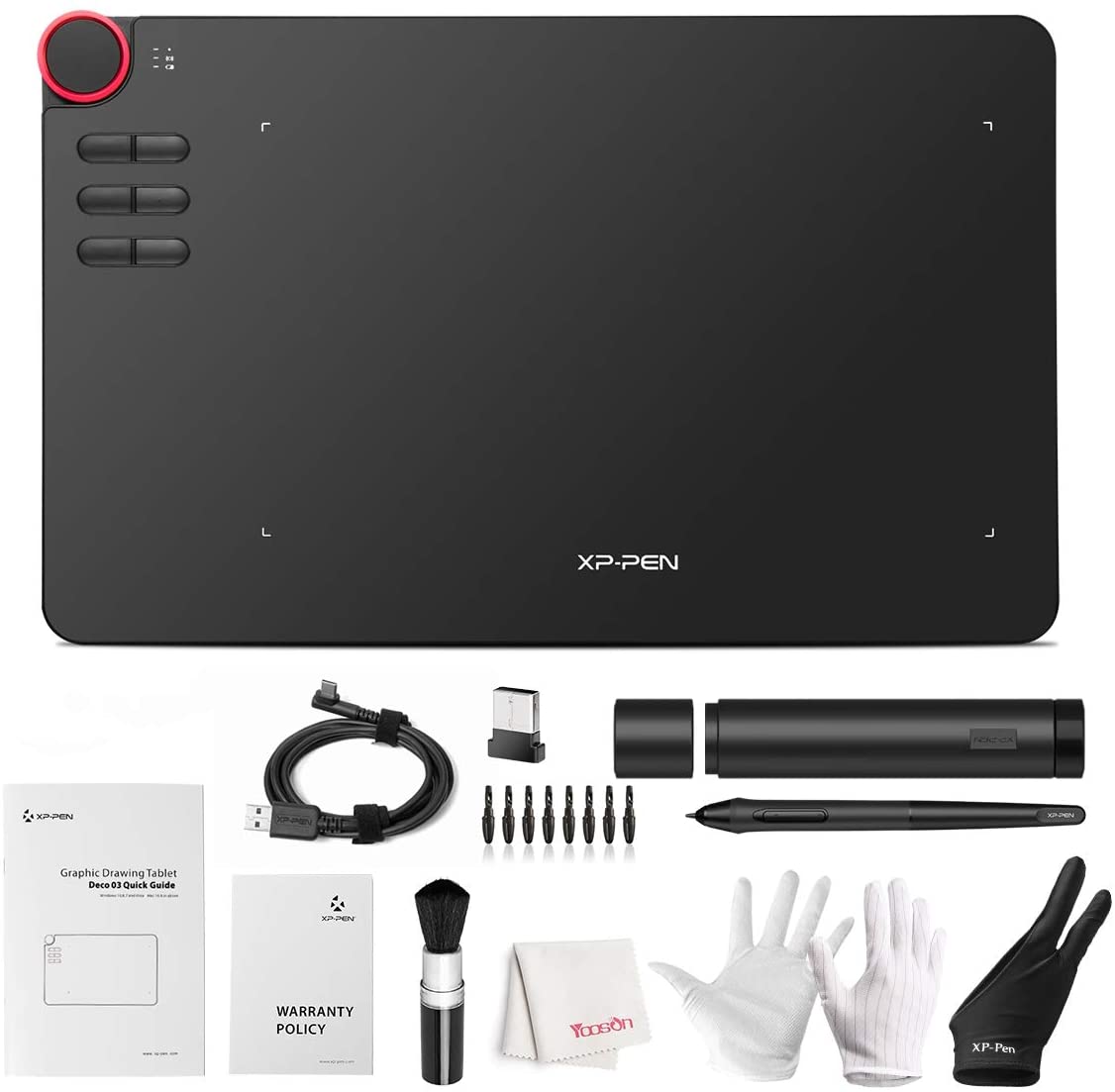 Wireless Drawing Tablet, XP-PEN Deco 03 ifront
