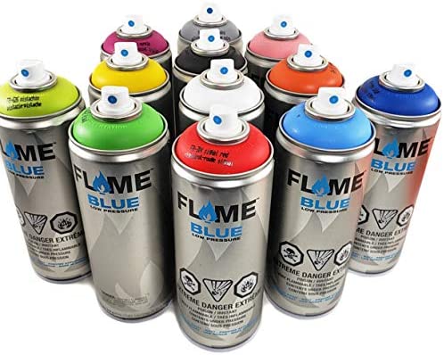 FLAME Blue by Molotow Low-Pressure Matte Graffiti Spray Paint main image