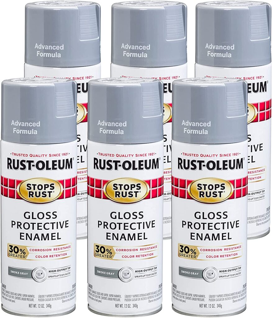 05) Rust-Oleum 338924-6PK Stops Rust Advanced Spray Paint main image