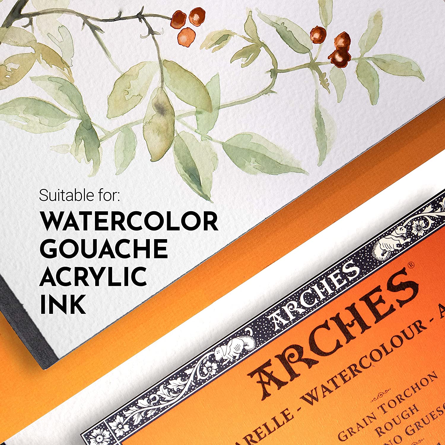 Arches Watercolour Paper Block Grain 300 g close up