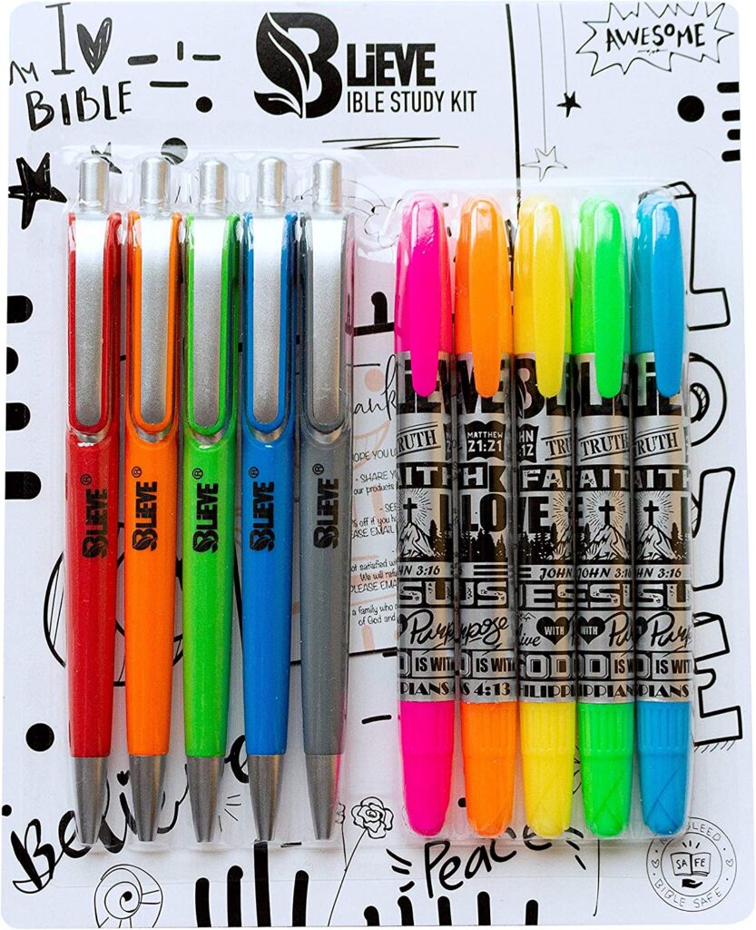 BLIEV - Bible Highlighters And Pens main image