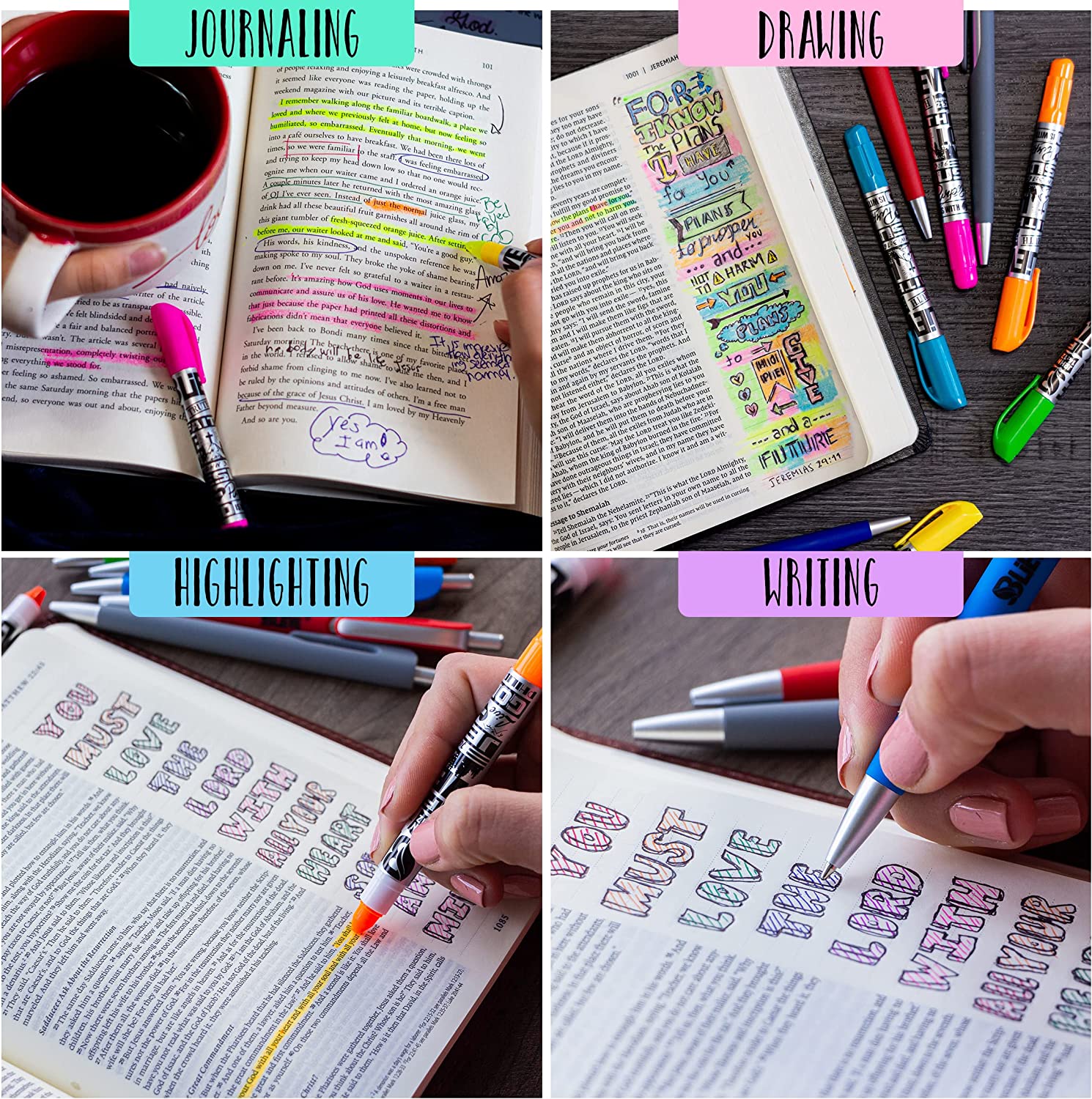 BLIEV - Bible Highlighters And Pens difference