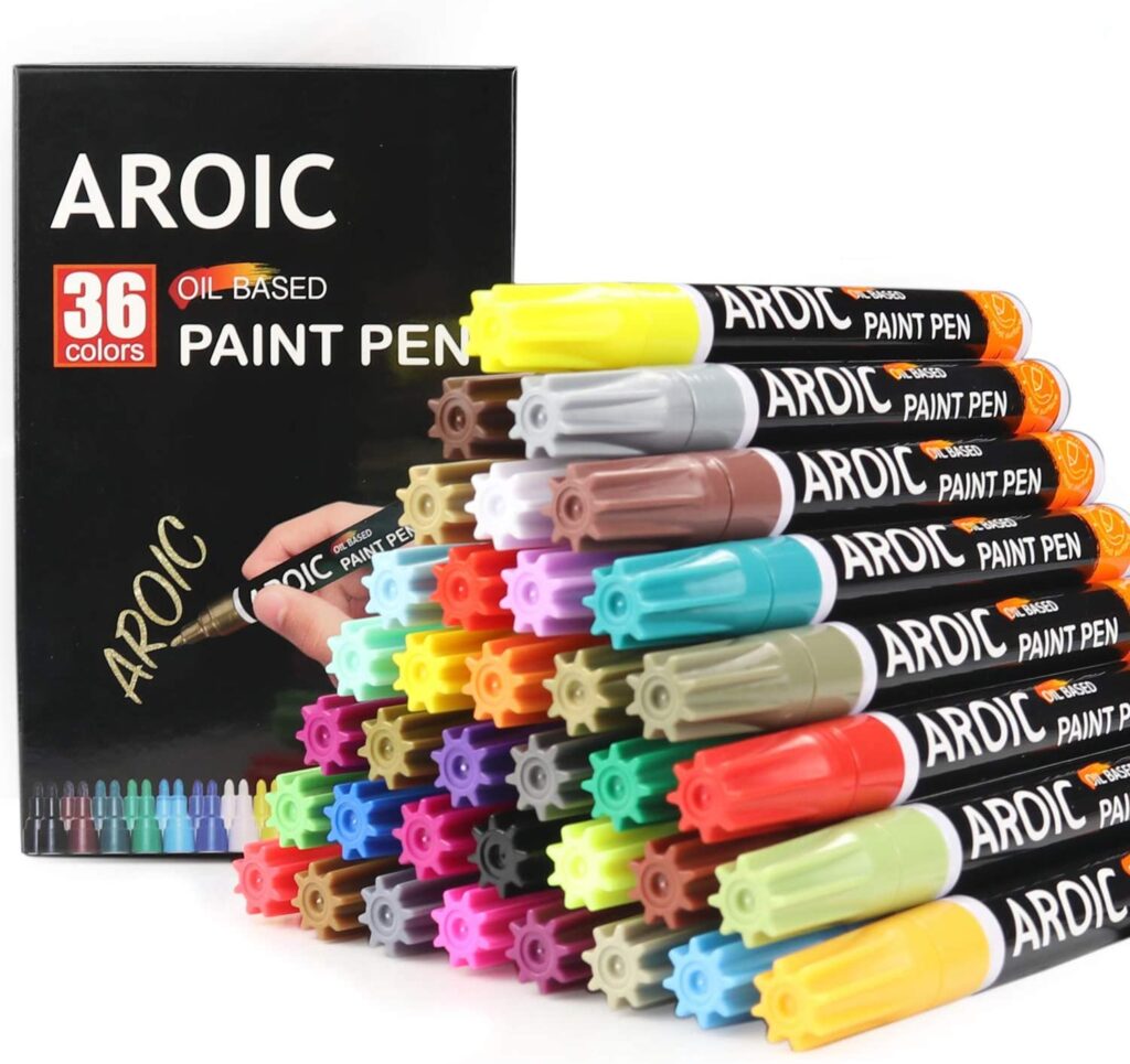 Aroic 36 Pack Paint Pens for Rock Painting main image