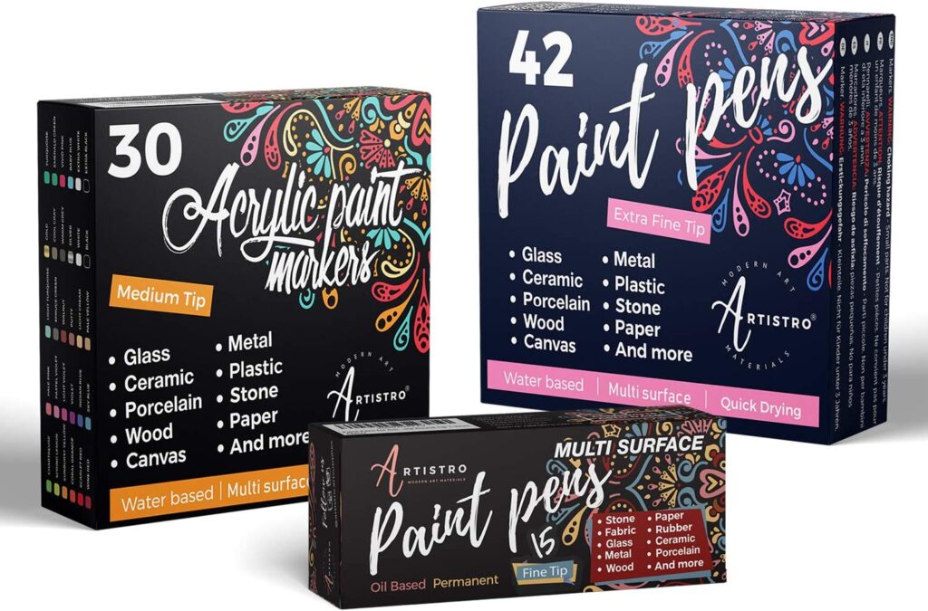 Artistro 30 Acrylic Paint Markers Medium Tip main imnage