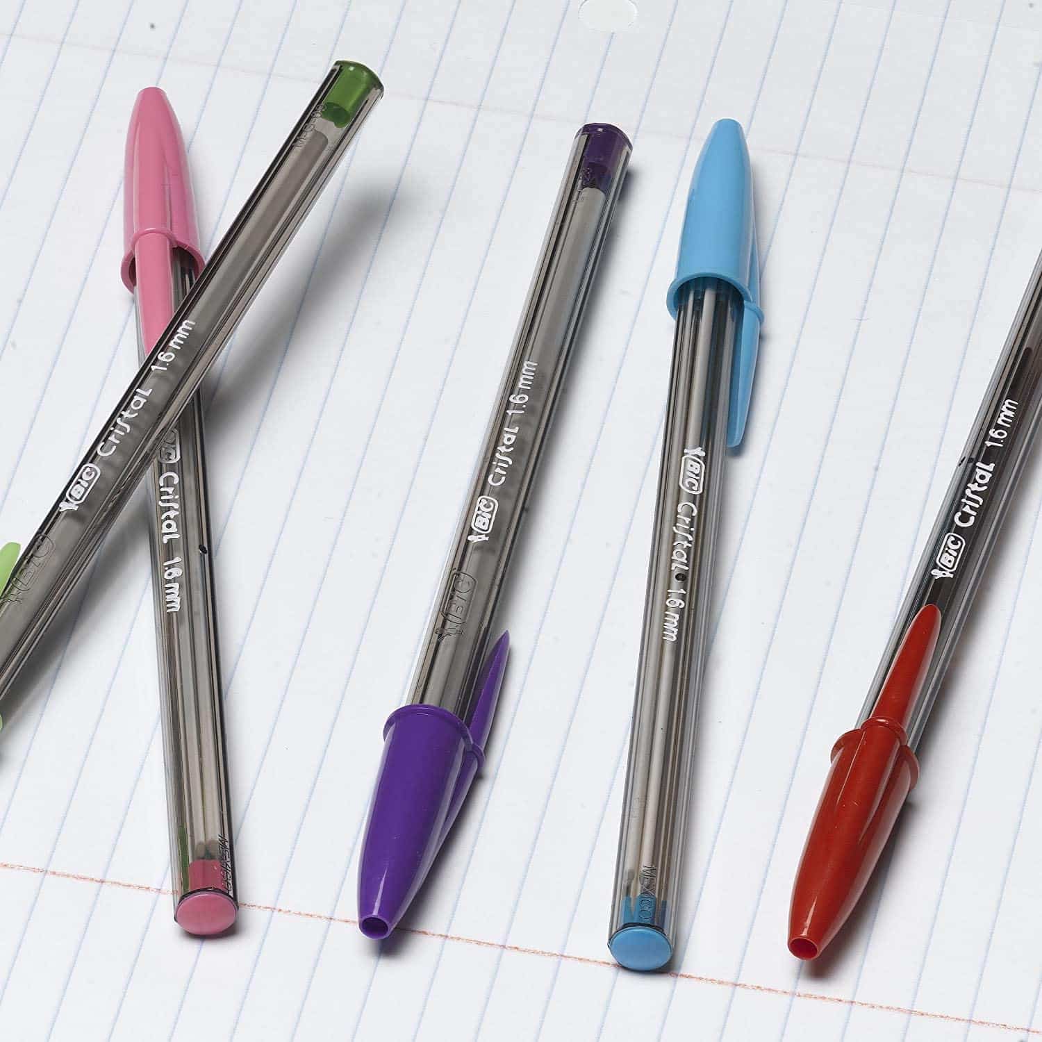 BIC Cristal Xtra Bold Fashion Ballpoint Pens in use