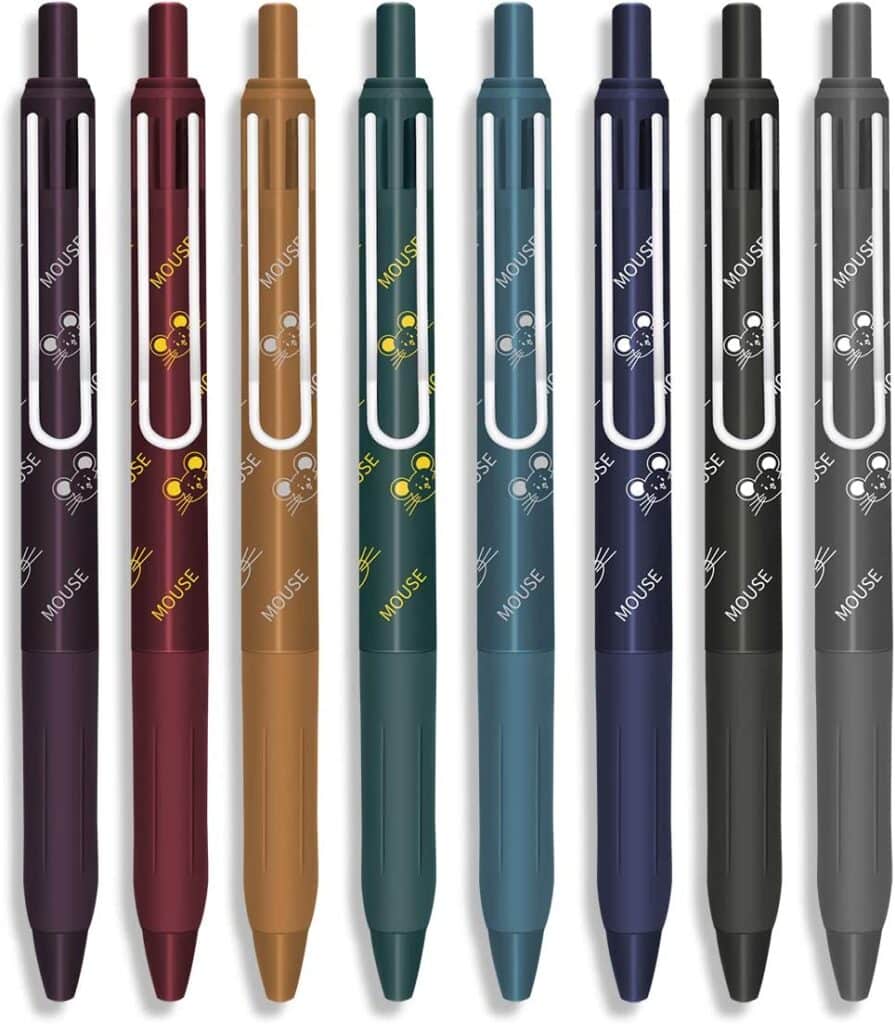 COLNK Colored Gel Pens with Retro Ink Retractable main image