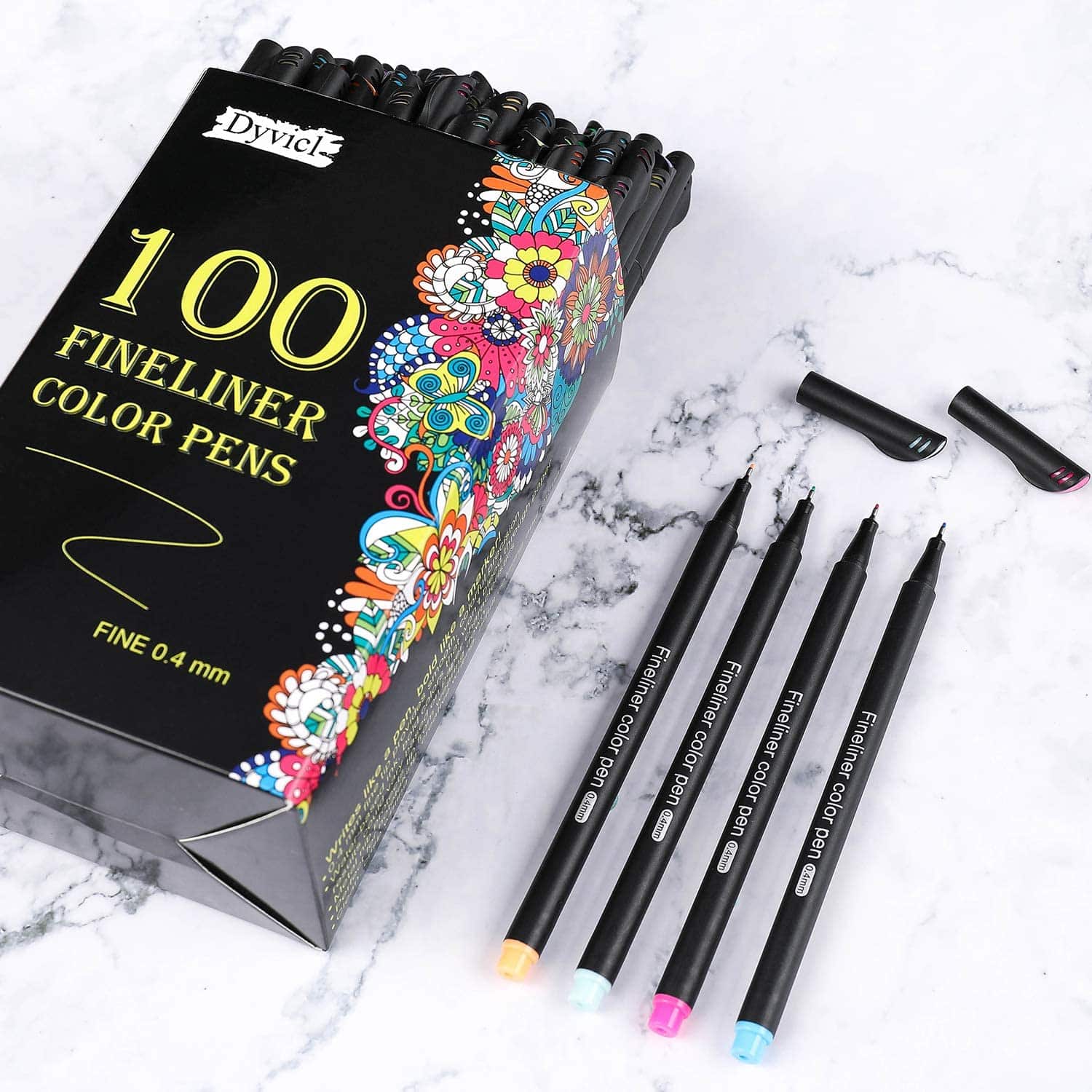 Dyvicl Fineliner Fine Point Pens box