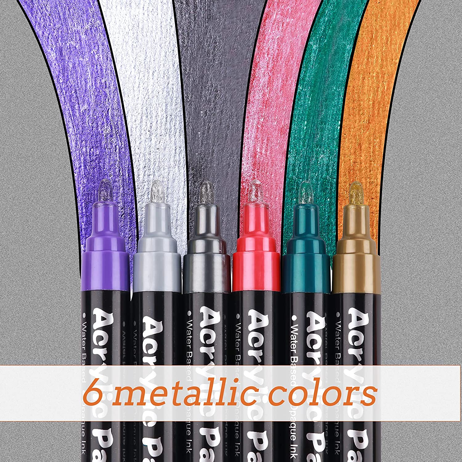 FUMILE 36PCS Acrylic Paint Pen colorway
