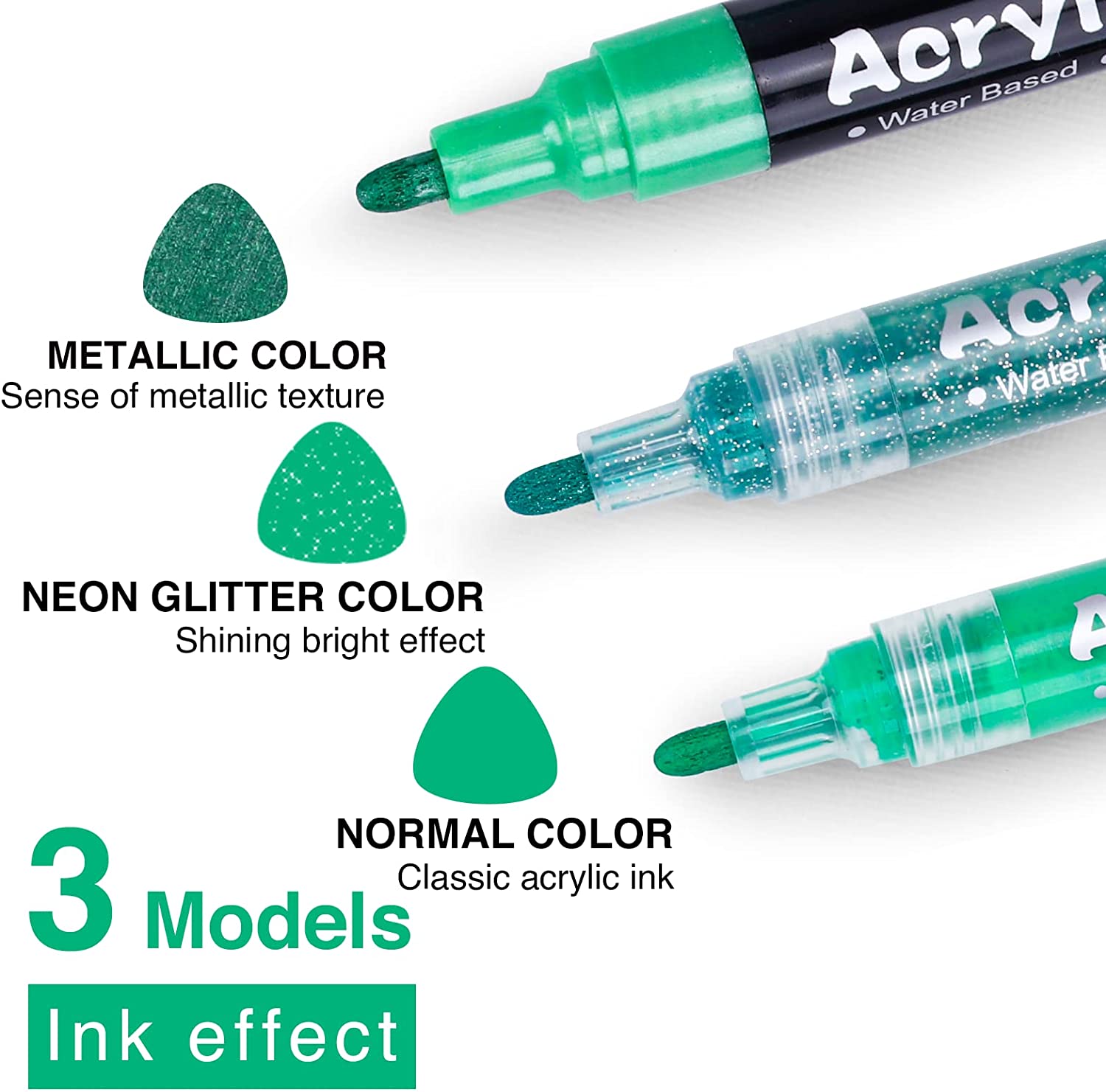 FUMILE Acrylic Paint Pens 3 models