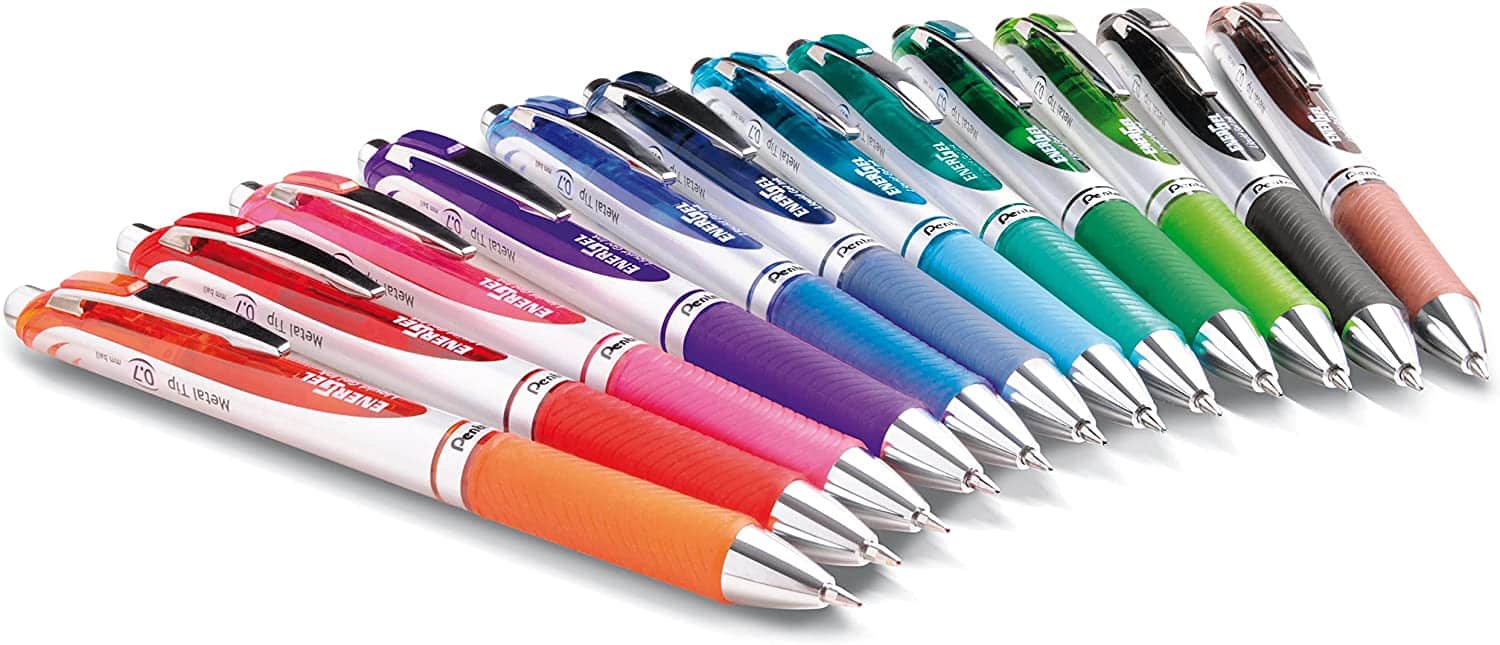 Pentel® EnerGel™ RTX Retractable Liquid Gel Pens close up