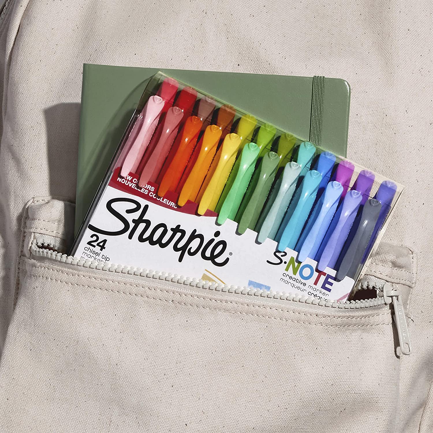 Sharpie S-Note Creative Markers in pocket