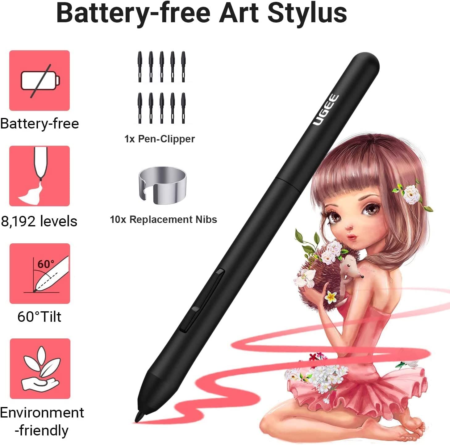 Ugee Pen Tablet S640/S640W/S1060/S1060W pen
