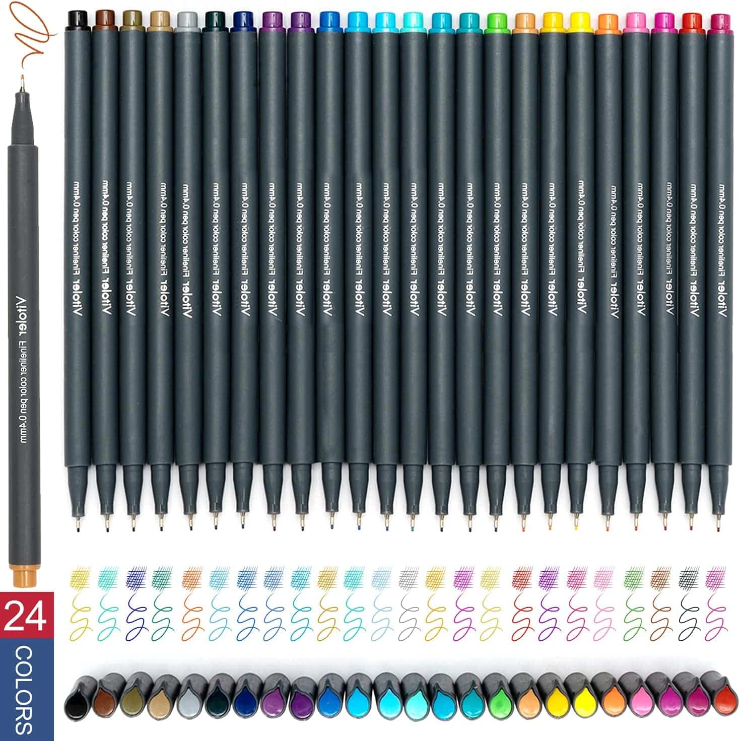 VITOLER Colored Journaling Pens shades