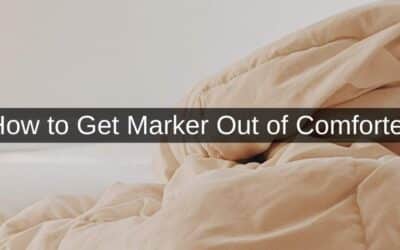 How to Get Marker Out of Comforter