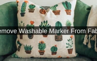 How to Remove Washable Marker From Fabric Couch