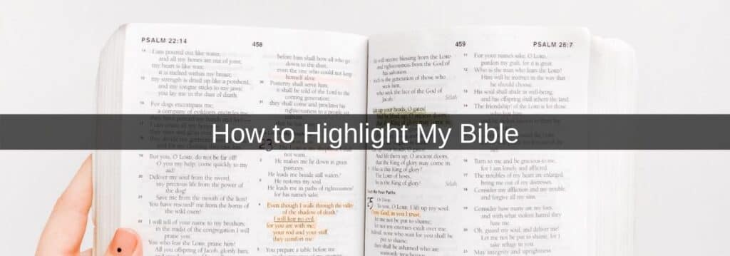 How to Highlight My Bible