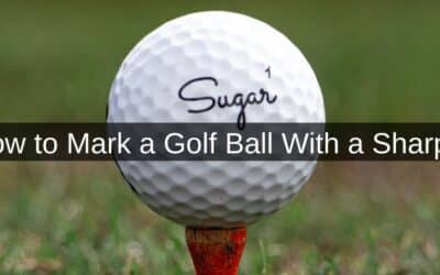 How to Mark a Golf Ball With a Sharpie