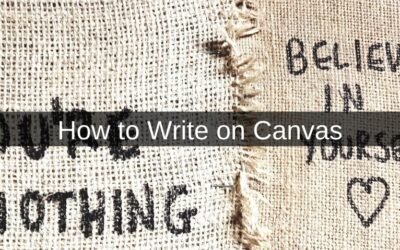 How to Write on Canvas