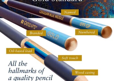 Castle Art Supplies Gold Standard 72 Colouring Pencils Set